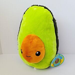 Guac Star Avocado Plush 14" Toy Factory Stuffed Animal Plushie Pillow Large 2022